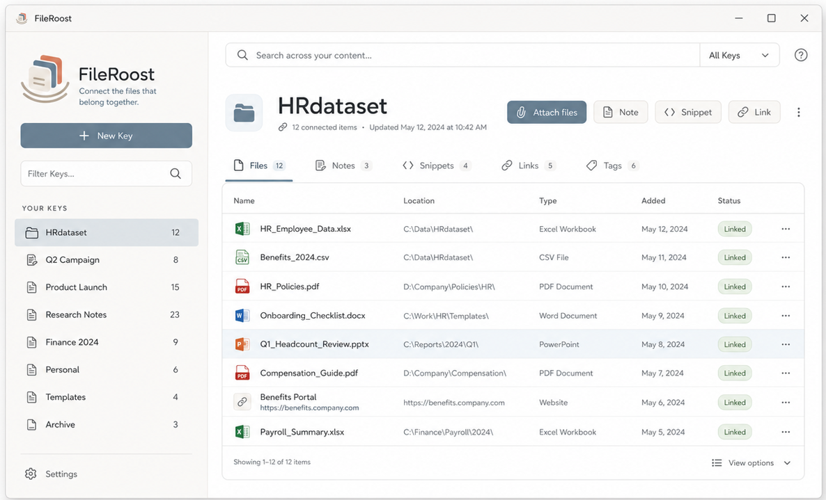 FileRoost file organizer